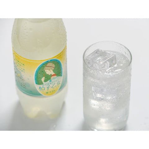 【北陸マルシェ厳選】金沢湯涌サイダー「柚子乙女」ペットボトル500ml | 竹久夢二デザイン