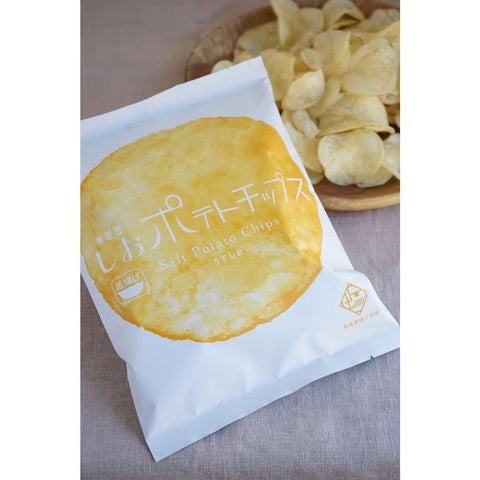 【北陸マルシェ厳選】奥能登「揚げ浜塩DENEN」ポテトチップス | 伝統製法 釜揚げ堅あげ