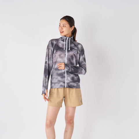 吸水速乾！アクティブシーンに最適 ラッシュガード＆水着 4点セット (フィットネス/ヨガ対応)【FILA】