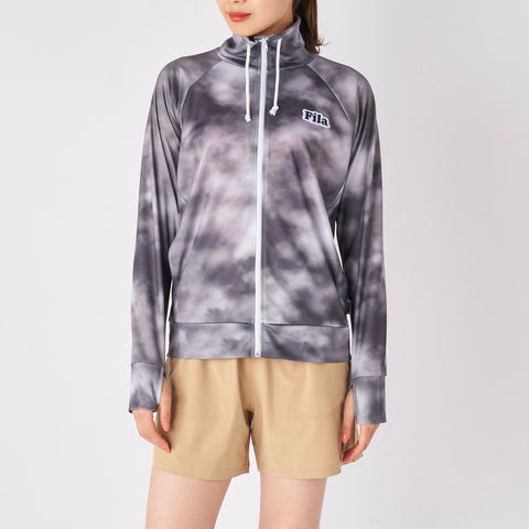 吸水速乾！アクティブシーンに最適 ラッシュガード＆水着 4点セット (フィットネス/ヨガ対応)【FILA】