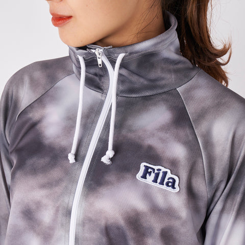吸水速乾！アクティブシーンに最適 ラッシュガード＆水着 4点セット (フィットネス/ヨガ対応)【FILA】
