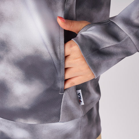 吸水速乾！アクティブシーンに最適 ラッシュガード＆水着 4点セット (フィットネス/ヨガ対応)【FILA】