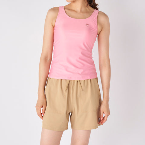 吸水速乾！アクティブシーンに最適 ラッシュガード＆水着 4点セット (フィットネス/ヨガ対応)【FILA】