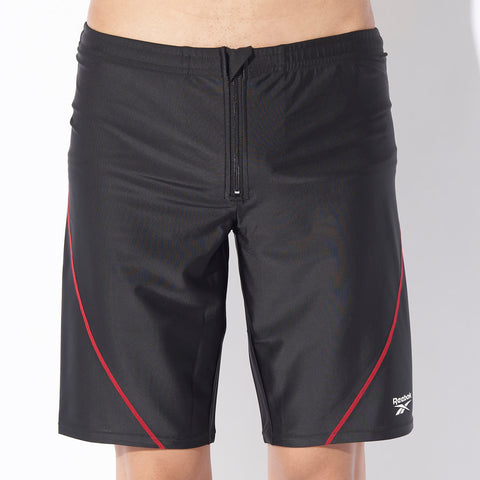 着脱らくらくフロントジップ！ メンズ フィットネス水着（ルーズスパッツ/耐塩素）【Reebok】