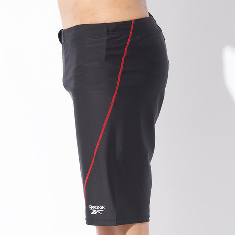 着脱らくらくフロントジップ！ メンズ フィットネス水着（ルーズスパッツ/耐塩素）【Reebok】