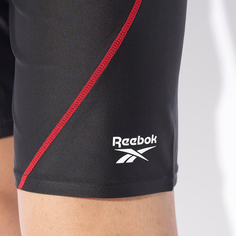 着脱らくらくフロントジップ！ メンズ フィットネス水着（ルーズスパッツ/耐塩素）【Reebok】