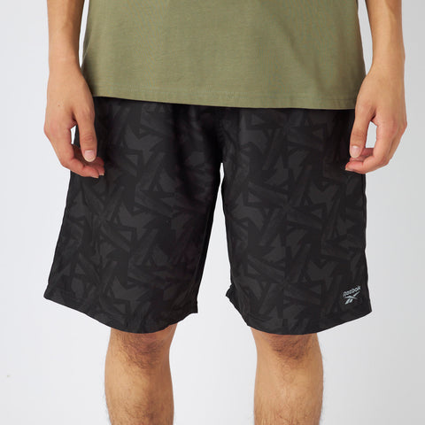 【Reebok】インナー付＆耐塩素 メンズ サーフトランクス（総柄プリント/水陸両用）425704