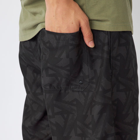 【Reebok】インナー付＆耐塩素 メンズ サーフトランクス（総柄プリント/水陸両用）425704