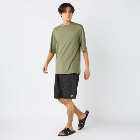 【Reebok】インナー付＆耐塩素 メンズ サーフトランクス（総柄プリント/水陸両用）425704