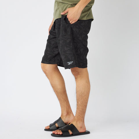 【Reebok】インナー付＆耐塩素 メンズ サーフトランクス（総柄プリント/水陸両用）425704