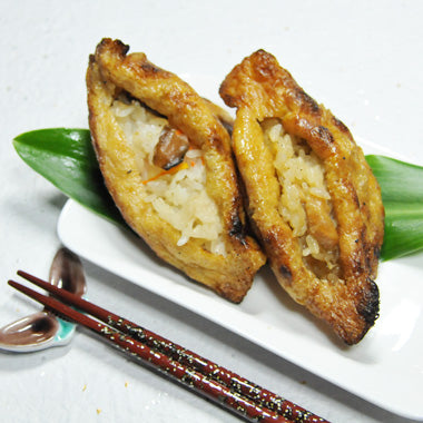 【北陸マルシェ厳選】加賀守岡屋 焼きいなり「鶏ごぼう・ちらし」10個セット（甘くない大人のいなり寿司）