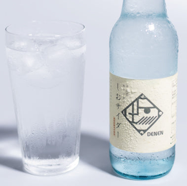 【北陸マルシェ厳選】奥能登地サイダー「しおサイダー」340ml | 伝統の揚げ浜塩DENEN使用
