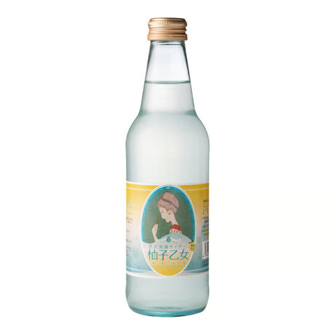 【北陸マルシェ厳選】金沢湯涌サイダー「柚子乙女」340ml | 竹久夢二デザイン